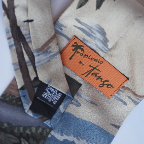 Set of 4 100% Silk Tropicalo Ties by Tango - Picture 6 of 10